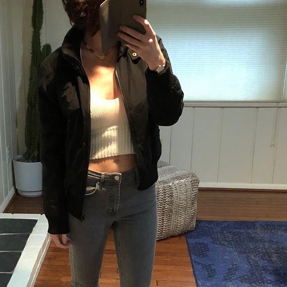 Winter puff bomber jacket (S/M). Never worn. - Picture 1 of 4